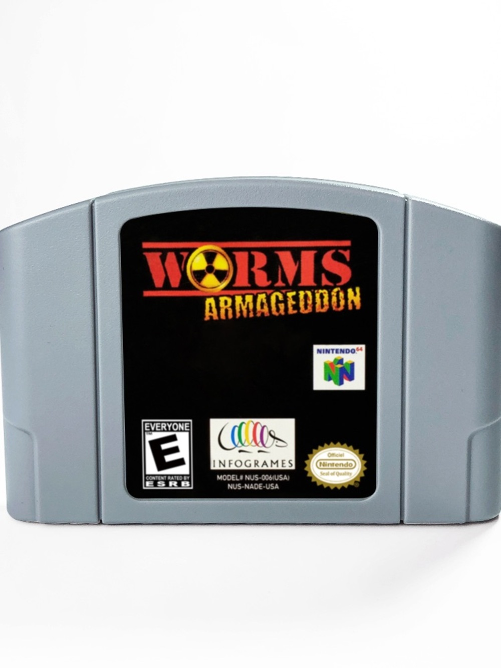Nintendo Worms Armageddon N64 Cartridge - Gray